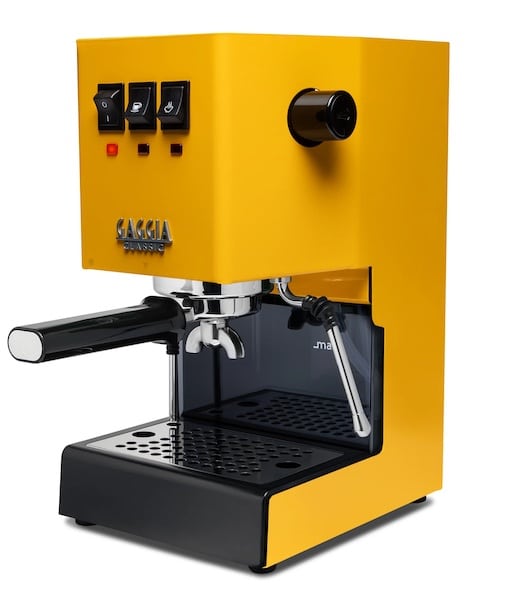מכונת קפה גאגיה קלאסיק פרו – Gaggia Classic PRo E24צבע צהוב
