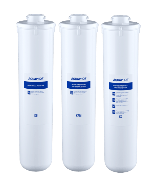 סט סננים למערכת אוסמוזה הפוכה מוריון RO-101 Aquaphor Morion