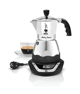 מקינטה חשמלית מוקה טיימר 3 כוסות Bialetti