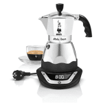 מקינטה חשמלית מוקה טיימר 3 כוסות Bialetti