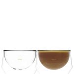 זוג כוסות דופן כפולה KRUVE IMAGINE glassware 250 ml
