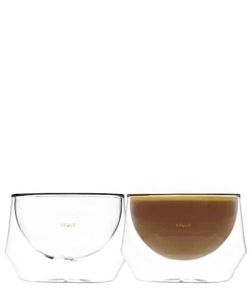 זוג כוסות דופן כפולה KRUVE IMAGINE glassware 250 ml