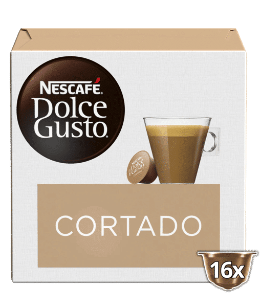 16 קפסולות דולצ׳ה גוסטו אספרסו Cortado – קפה לאטה ספרדי