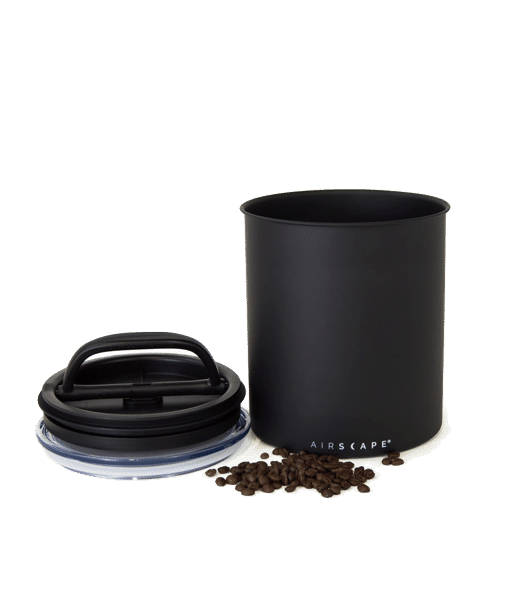 קופסת אחסון קפה AIRSCAPE כ- 500 גרם קפה צבע שחור