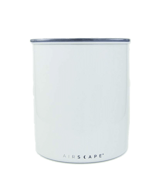 קופסת אחסון קפה AIRSCAPE כ- 1 ק״ג קפה צבע לבן