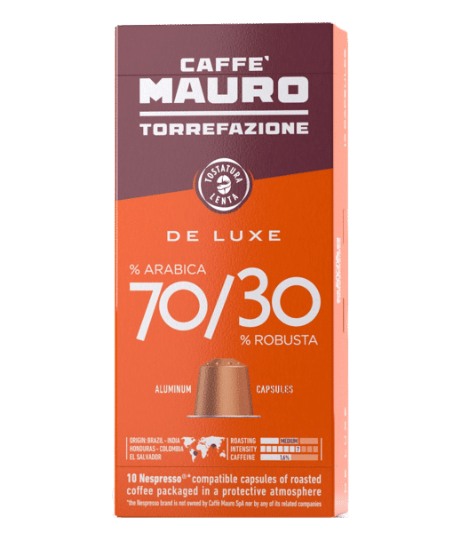 קפסולות מאורו דה לוקס תואמות נספרסו – Mauro De Luxe Caffe