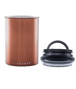 קופסת אחסון קפה AIRSCAPE Copper כ- 500 גרם קפה צבע נחושת