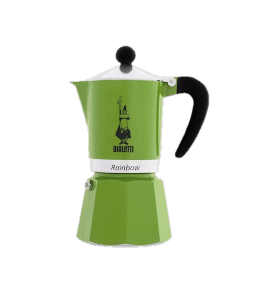 מקינטה מוקה צבע ירוק Bialetti Rainbow - מקינטה 3 כוסות