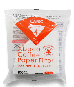 ניירות סינון 2-4 כוסות CAFEC Abaca (מארז 100 יחידות)