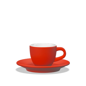 ספל אספרסו Club House Tulipano – אדום מאט (Red Matte)